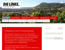 Tablet Screenshot of dielinke-ahrweiler.de